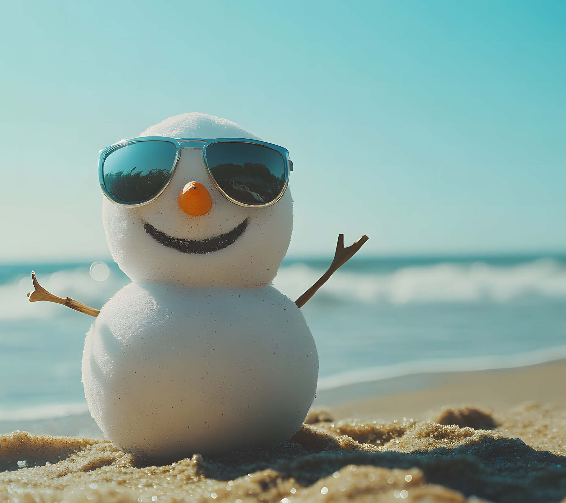 Hauptmotiv Strandschneemann